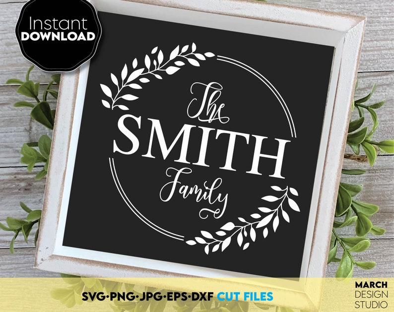 Download Last name monogram svg Personalized name svg Monogram last | Etsy