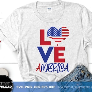Make America Great Again Png Svg, Love America SVG, Love Usa Svg, Camiseta con bandera de EE. UU. Svg Bandera estadounidense Svg 4 de julio Sublimación Tierra de la libertad
