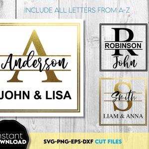 Monogramma con lettere divise in formato SVG PNG, font monogramma in formato SVG, monogramma di famiglia in formato SVG, lettere divise in formato SVG, font monogramma matrimonio in formato SVG, font lettere in formato SVG PNG