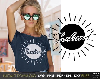 Sunkissed SVG: Summer Vibes, Beach Shirt Design (Digital Download)