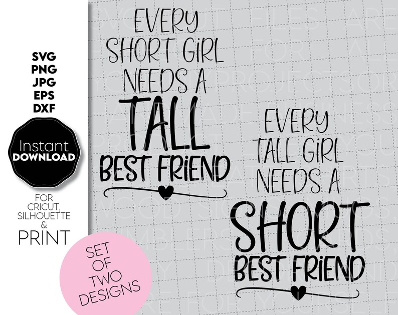 Download Bestie Squad Svg Tall And Short Svg Set Of Two Files Svg Best Friends Svg Friendship Shirt Svg Bff Svg Sisters Svg Womans Tshirt Shirt Tee Clip Art Art Collectibles