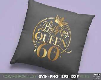 Arquivo SVG para Cricut e Silhouette para comemorar o 60º aniversário da Rainha
