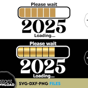 Szczęśliwego Nowego Roku Koszulka Png | Proszę czekać 2026 Ładowanie PNG | Pomysły na prezenty noworoczne | Koszulka noworoczna Svg | Szczęśliwego 2026 Svg Nowość | Ozdoby na rok