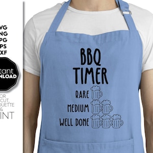 Grill-Timer Schürze PNG SVG, Vatertagsmaus svg, Papa Schürze svg, Grillmeister svg, Grillen Papa Geburtstagsgeschenk, lustige Grilling-Svg-Datei für Cricut