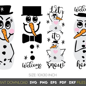 Snowman silhouette vertical christmas porch sign svg png bundle, Snowman png svg, Snowman Clipart, Christmas svg, Snowman Bundle