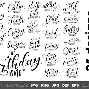25 Birthday One Friends passende Hemden svg png | Geburtstags-Party-Crew-Svg-Paket | Geburtstagsreise Freunde Shirts svg bündel | svg Datei Cricut
