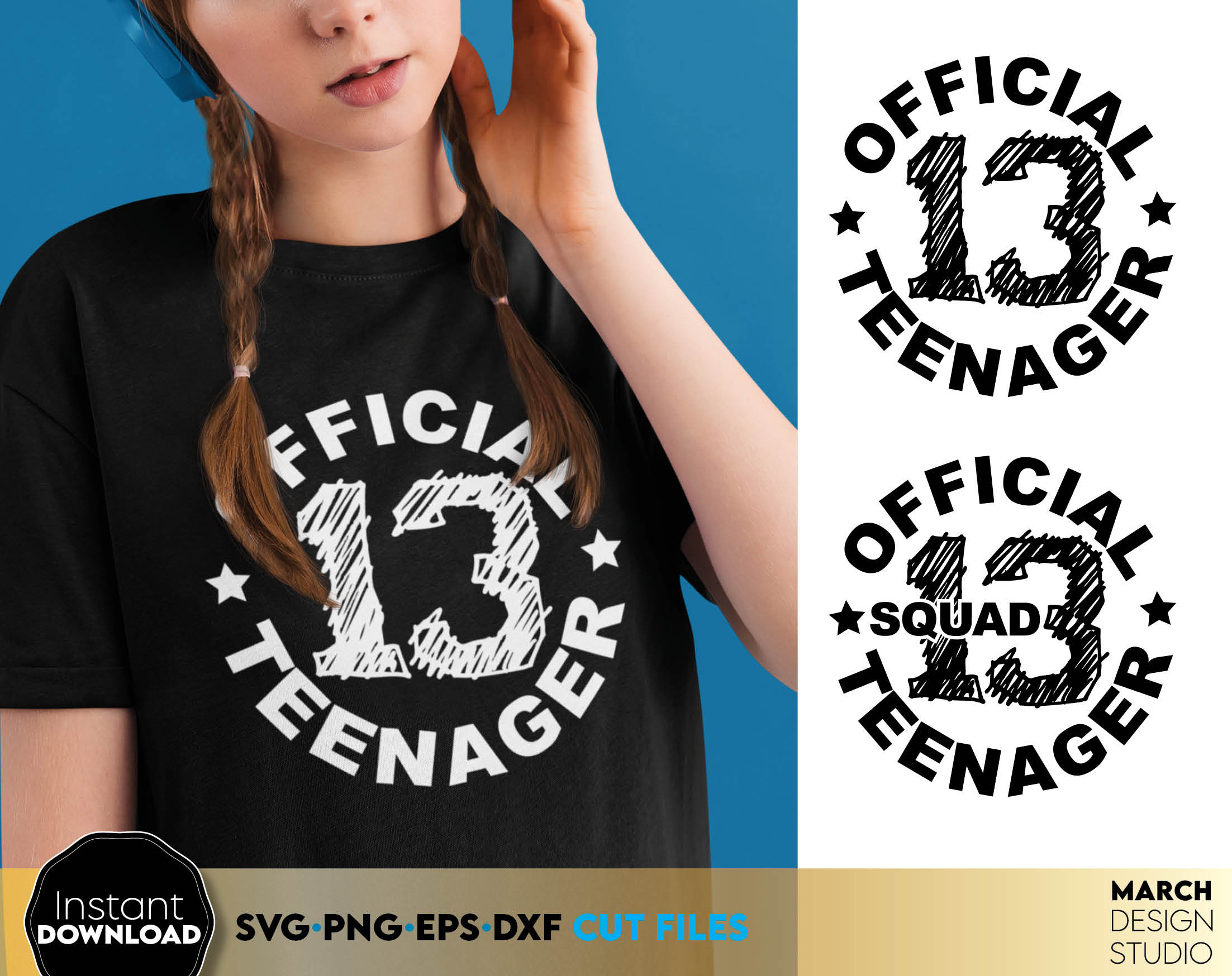 Official Teenager SVG 13th Birthday Girl SVG 13th Birthday - Etsy