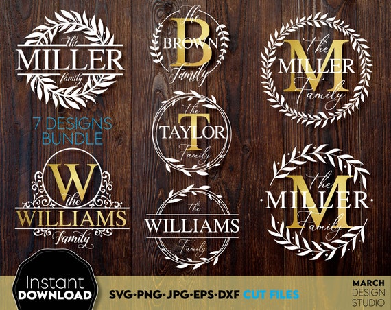 Download Monogram Bundle Svg Split Monogram Svg Split Monogram Etsy