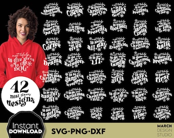 Funny Family Christmas SVG Bundle, Matching Shirts (Digital Download)