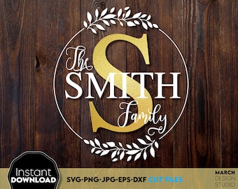 Gepersonaliseerde letter "S" monogram SVG – aangepast script initiaal voor Cricut, bruiloftdecor, digitale download