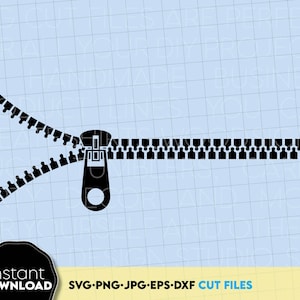 Zipper 3 SVG, Zipper SVG, Zipper Clipart, Zipper Files for Cricut