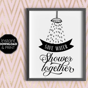Grappige afdrukbare muurkunst voor badkamer - was je handen - grappige badkamer wanddecoratie - badkamer wordt afgedrukt - kunst aan de muur badkamer - digitale download