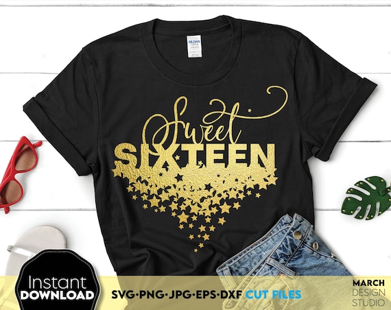 Download 16th Birthday Svg Sweet 16 Shirt Svg 16th Birthday Gift Svg Etsy