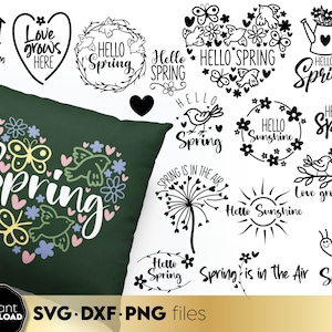 Spring Flower Signs | Spring Bundle Svg | Springtime svg | Spring Round Svg | Spring Sunshine Svg | Celebrate Spring Svg | Spring Elements