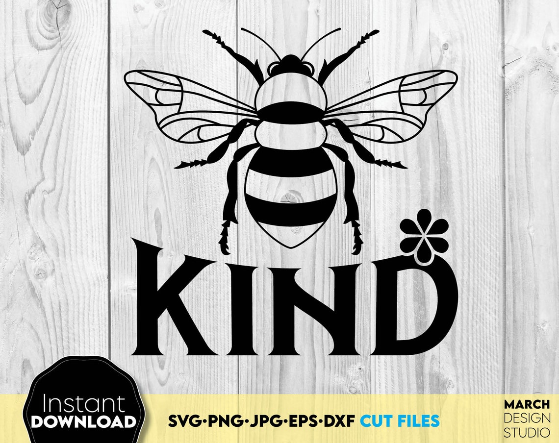 Download Be Kind SVG Bee SVG Be Happy Cut File Svg Summer Svg Happy | Etsy