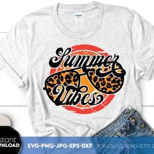 Summer Vibes SVG | Summer Sublimation Clipart | Summer Vibes PNG | Summer Shirt PNG | Leopard  Style Png | Sunglasses Png | Trendy Shirt