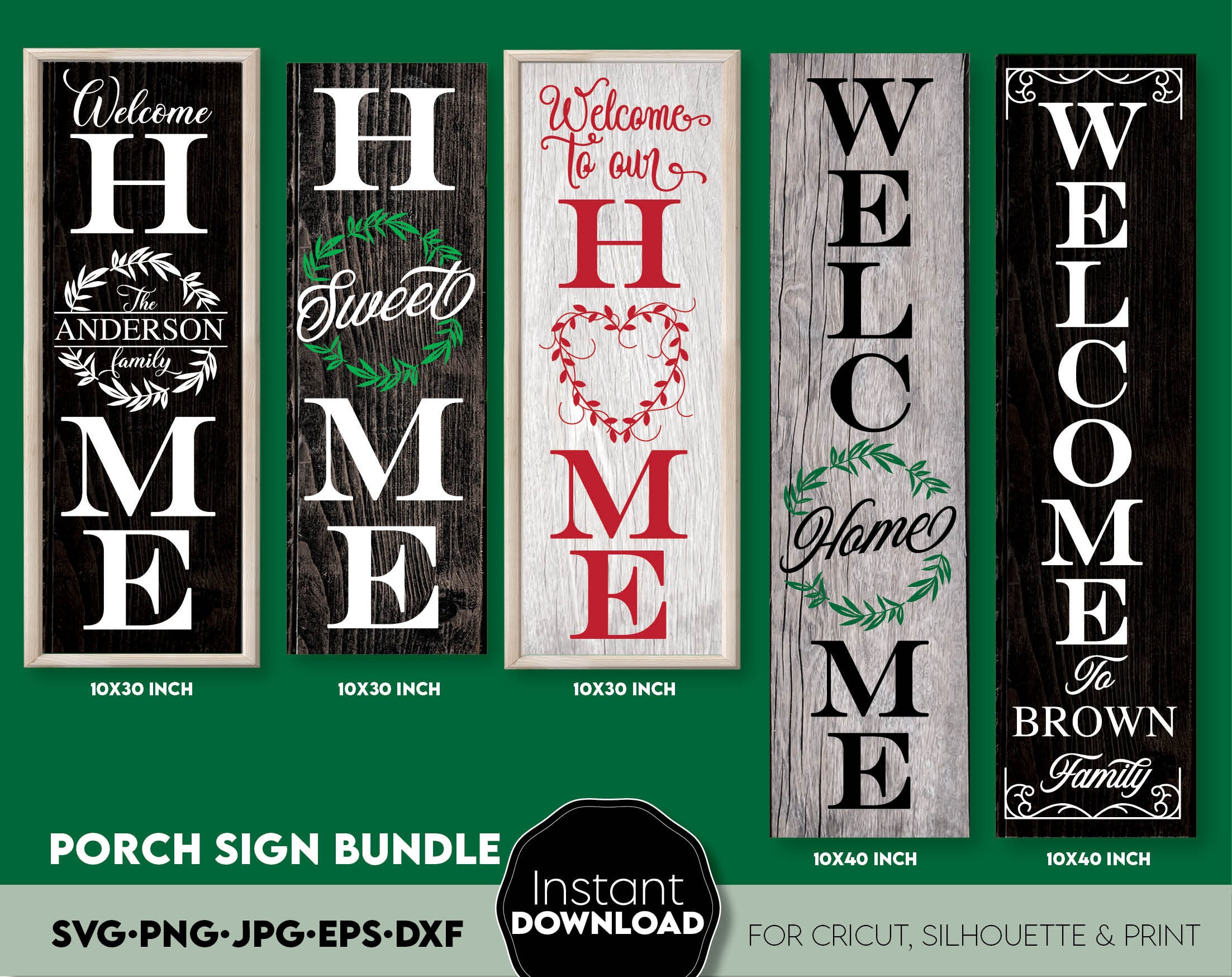 Sign Svg Bundle Home Sweet Home Svg Welcome Sign For Etsy