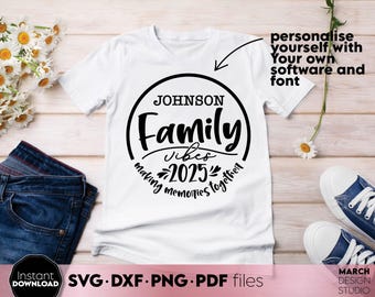 Family Vacation 2026 SVG PNG Matching Shirt Design, Digital Download