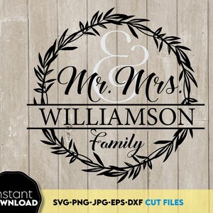Family Split Monogram SVG designs for Your gift projects or home decoration. 
Files allow you to use designs for engraving, making shirts, tumblers with Cricut, Silhouette equipment. Monogram files also designed and easy to use for laser cutting.