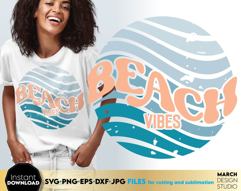 Summer Beach Quotes SVG Bundle: Boho Font, Cricut & Silhouette Cut ...