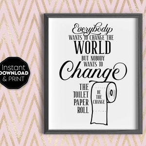 Grappige afdrukbare muurkunst voor badkamer | Was je handen | Grappige badkamermuurdecoratie | Badkamerafdrukken | Muurkunst badkamer | Digitale download