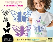 Butterfly Pastel Baby Monogram PNG Nursery Wall Decor