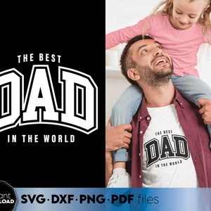 Diseño de camiseta del mejor papá del mundo svg png, Camiseta de cumpleaños de papá Png Svg, Camiseta del día del padre Svg Png
