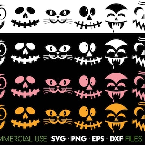 Pompoen gezicht Svg Png lantaarn gezichten Halloween pompoenen gezichten pompoen gezichten Clipart pompoen gezichten gesneden bestand Halloween gezicht Svg Png