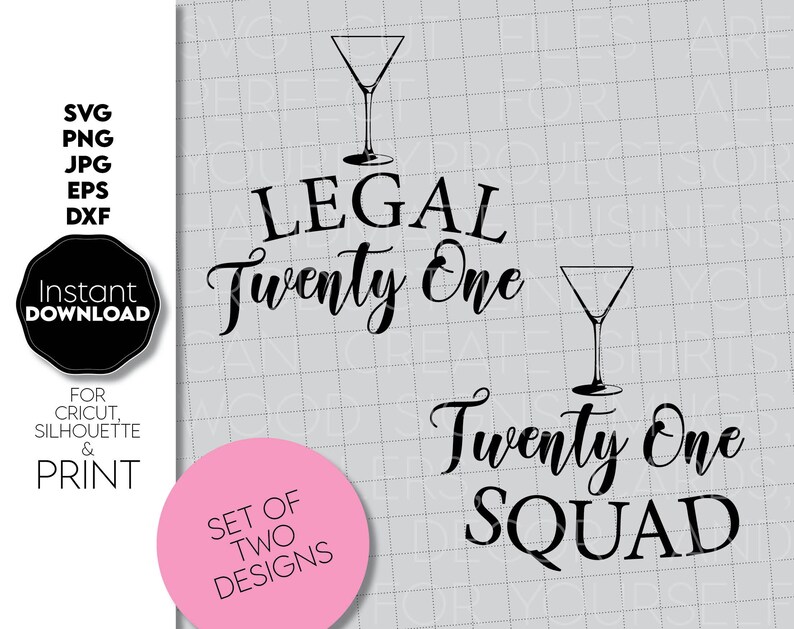 Download Twenty First Birthday Shirt set SVG 21st Birthday shirt 21 ...