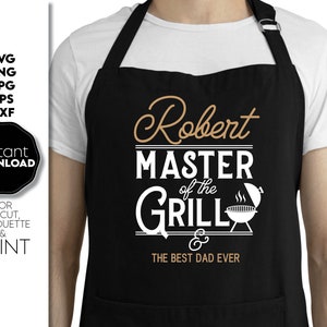 Delantal de maestro de la parrilla svg png, delantal del día del padre, delantal de barbacoa para papá svg, maestro de la parrilla svg, maestro de la parrilla svg, regalo de cumpleaños de papá Svg