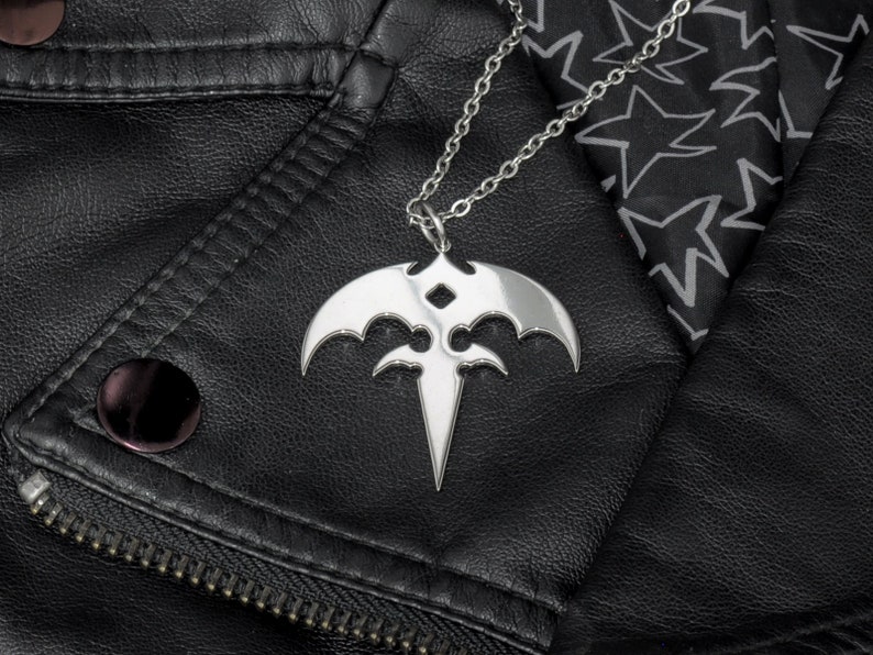 Queensryche Necklace Queensr\u00ffche band Pendant Queensryche Tri-Ryche Logo Heavy Metal Band