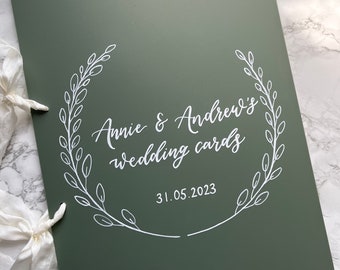 Personalised Wedding Cards Album | Greeting card Folder | Handwritten Card organiser | Wedding Card Keeper | Wedding Card Storage Box