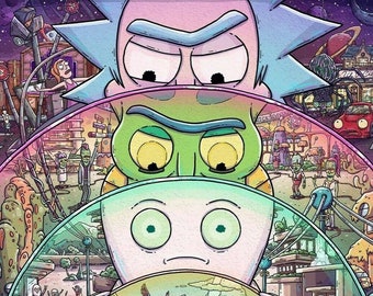 Rick And Morty Art Etsy