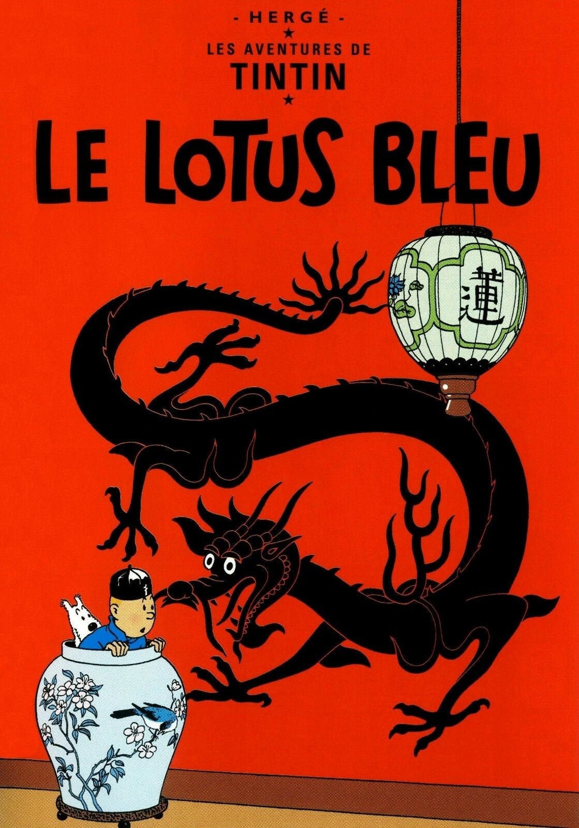 The Adventures of Tintin Le Lotus Bleu 1935 Hergé Poster image 0