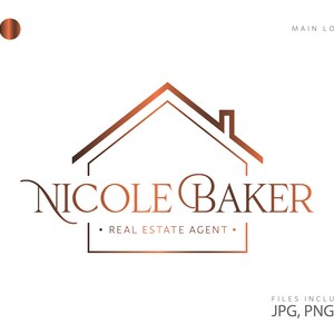 Real Estate Logo Design, Circle Logo, Initial Logo, Realtor Logo, Premade Logo and Watermarks,