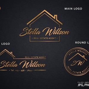 Real Estate Logo, Realtor Logo, Real Estate Marketing, Signature Logo,