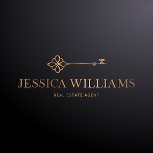Real Estate Logo, Realtor Logo, Vintage Logo Design, Key Logo Design, Premade Logo and Watermarks,