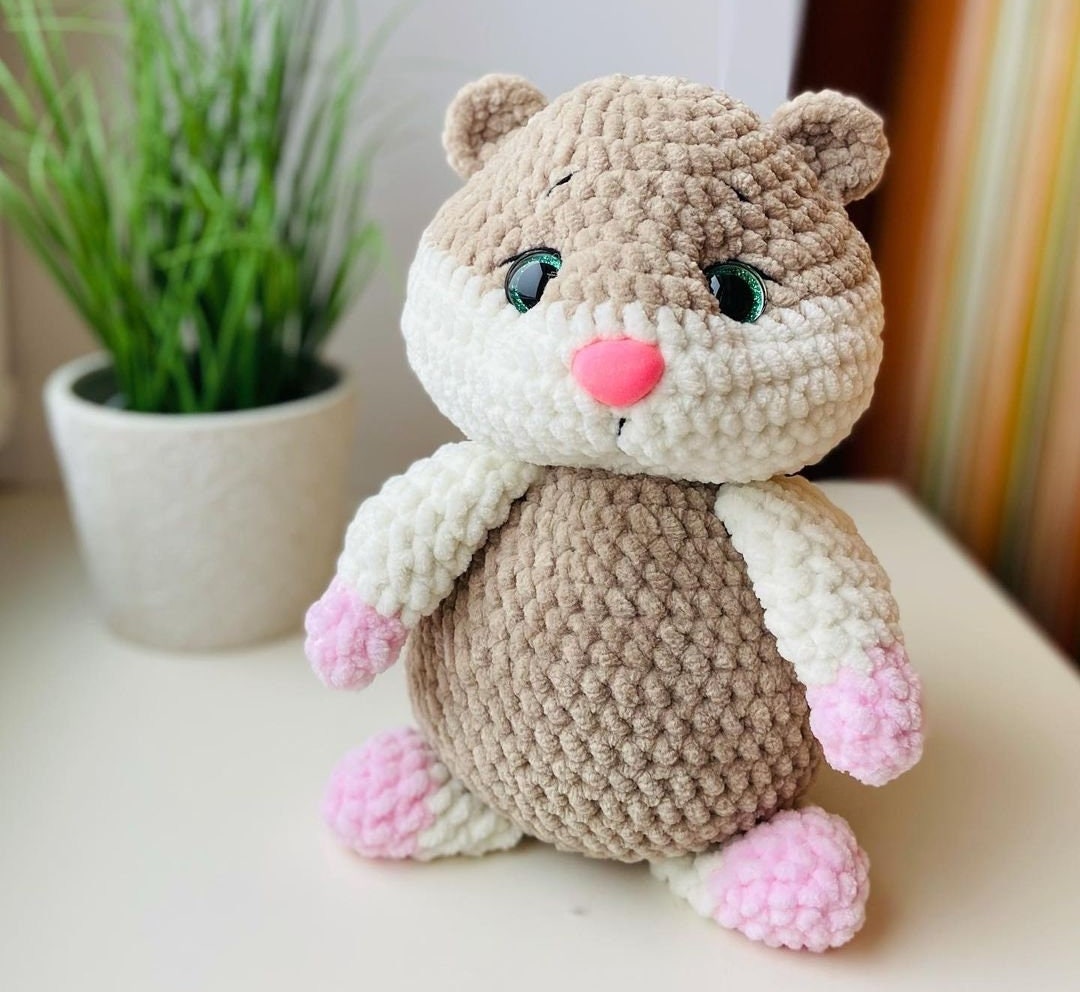 Crochet pattern Hamster PDF tutorial Amigurumi Hamster plush Etsy