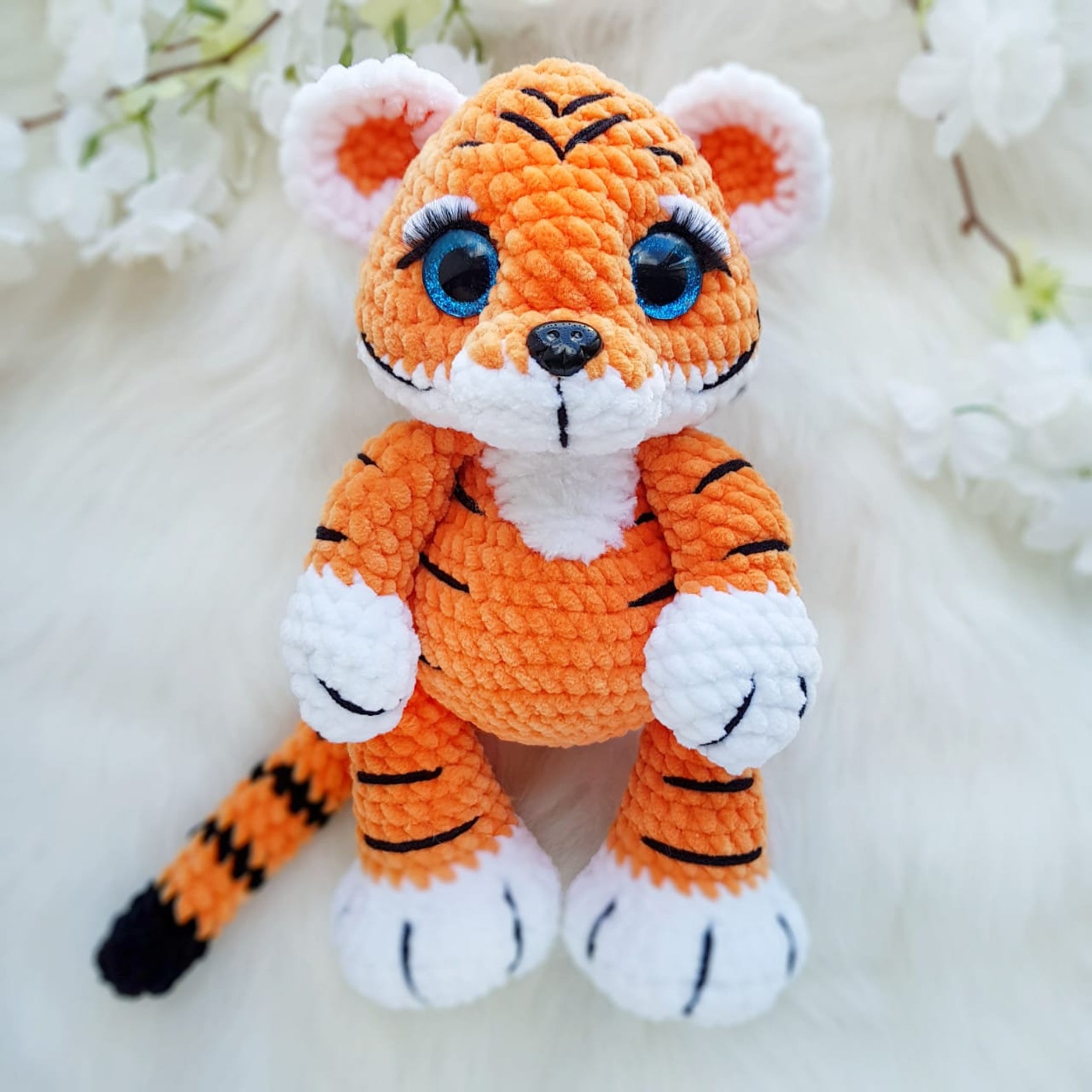 Crochet pattern Tiger PDF tutorial Amigurumi Tiger plush Etsy