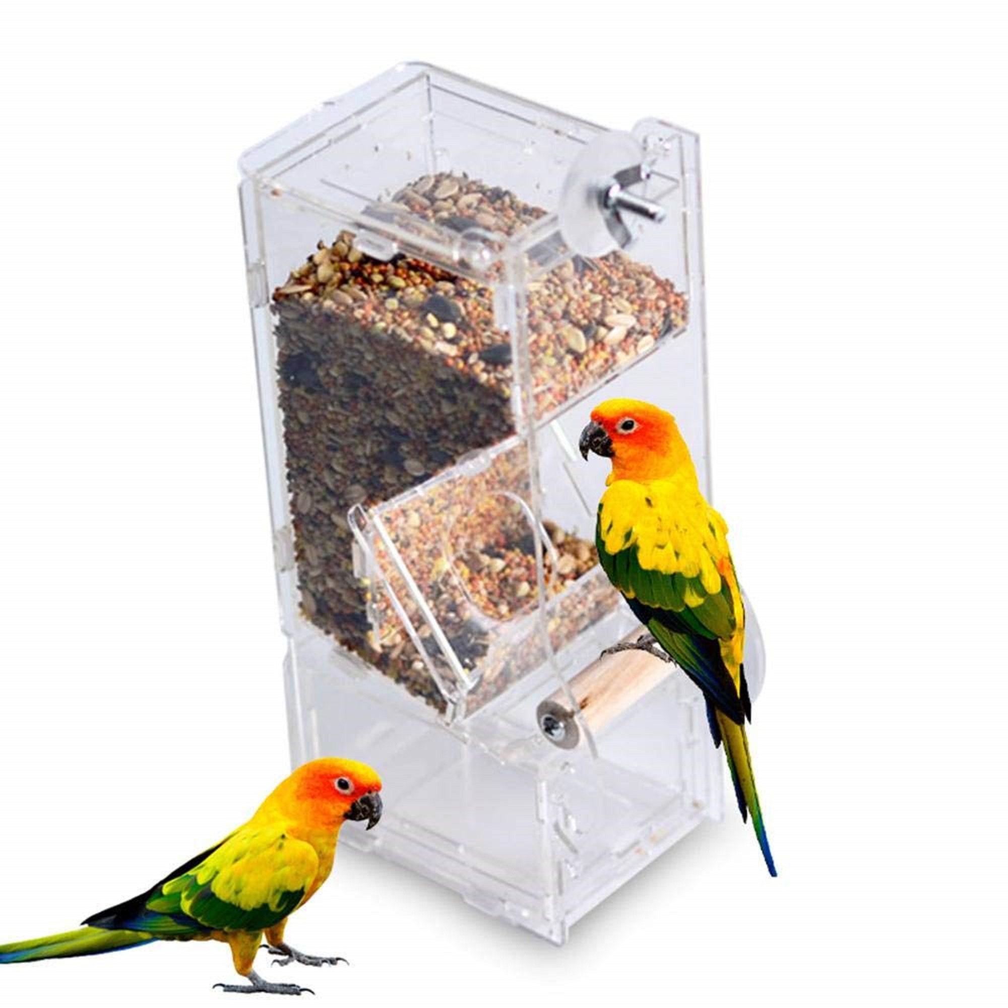 Bird Food Container Dispenser Feeding Device Enduring Etsy