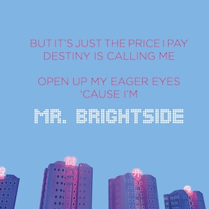 Mr Brightside Poster Design