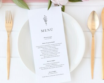 Menu Menu Wedding Greenery Buffet Cards Menus Food Cards Etsy
