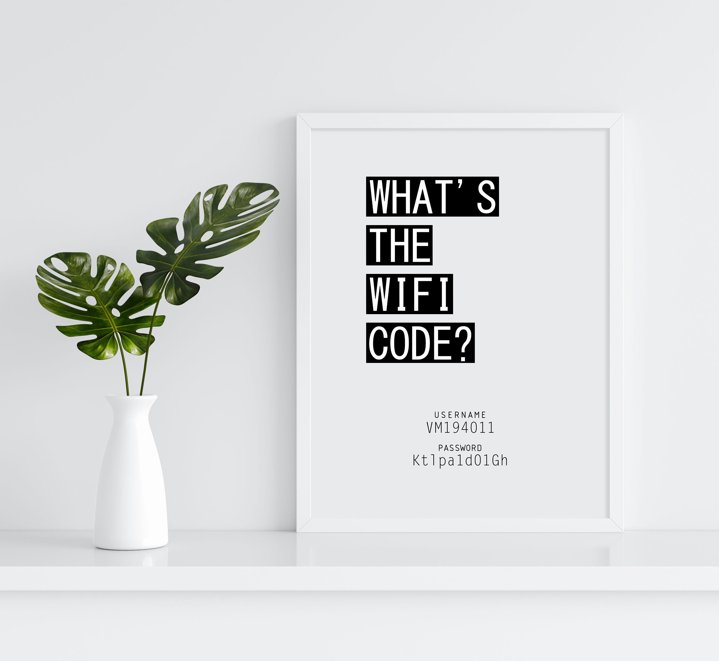 What's the WIFI Code WIFI Password Sign Personalised - Etsy UK