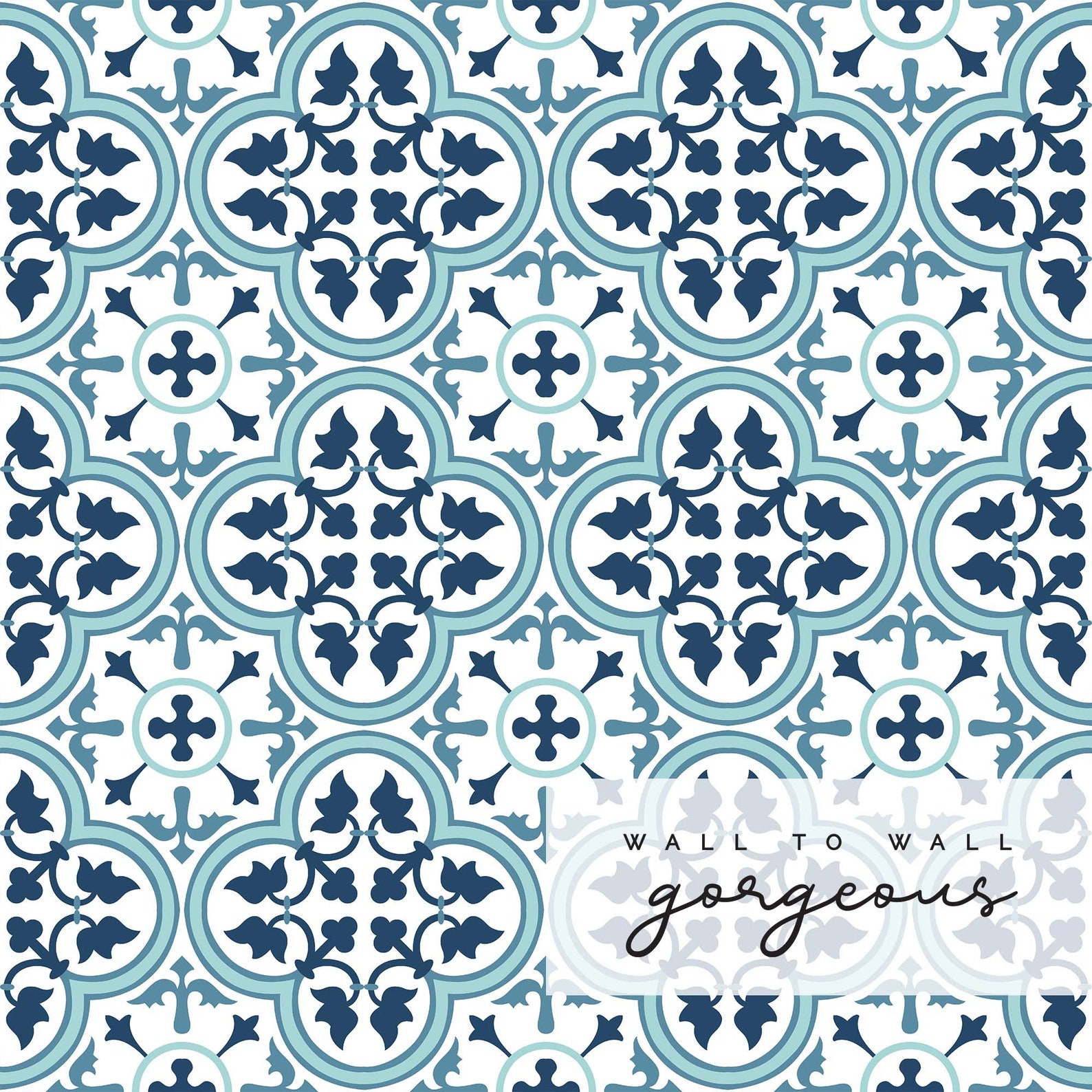 Moroccan Removable Wallpaper Quatrefoil Peel and Stick Etsy