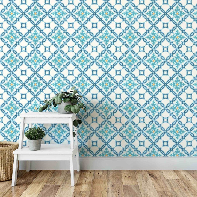 Quatrefoil Removable Wallpaper Peel and Stick Wallpaper Etsy