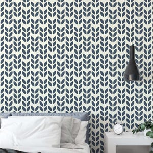 Mid Century Modern Wallpaper | Peel and Stick Wallpaper | Removable Wallpaper | Geometric Wallpaper | Retro Wallpaper