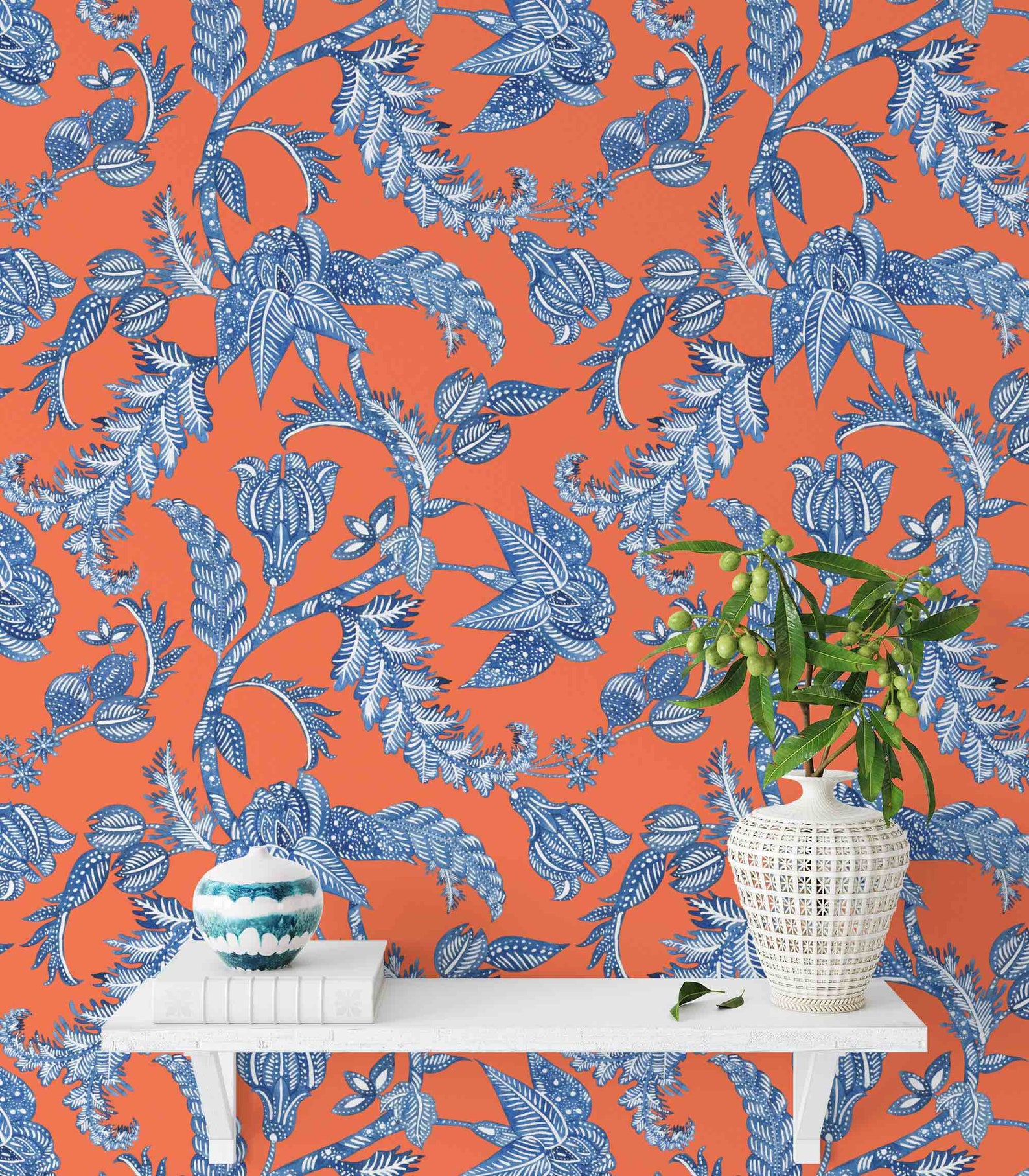 Bali Wallpaper Batik Wallpaper Indonesian Wallpaper | Etsy