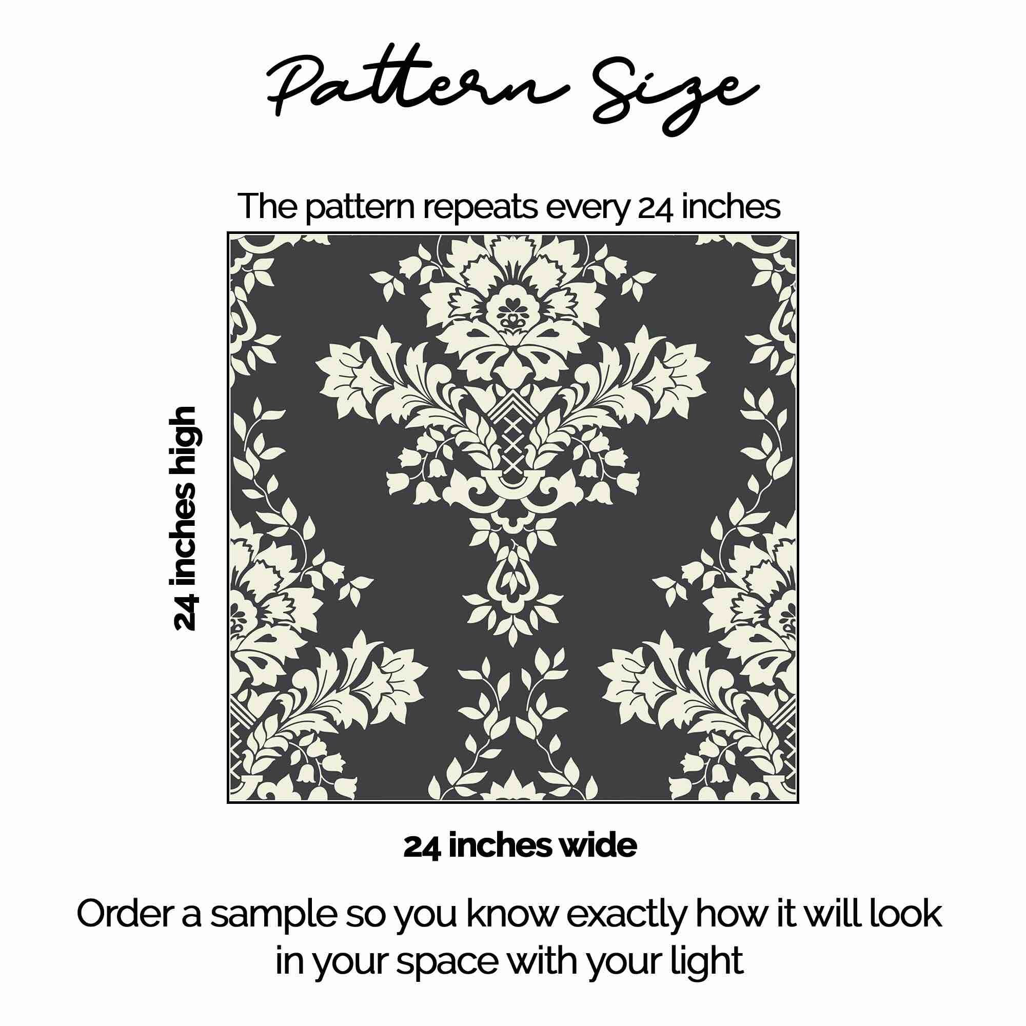 Victorian Damask Removable Wallpaper Elegant Wallpaper Etsy