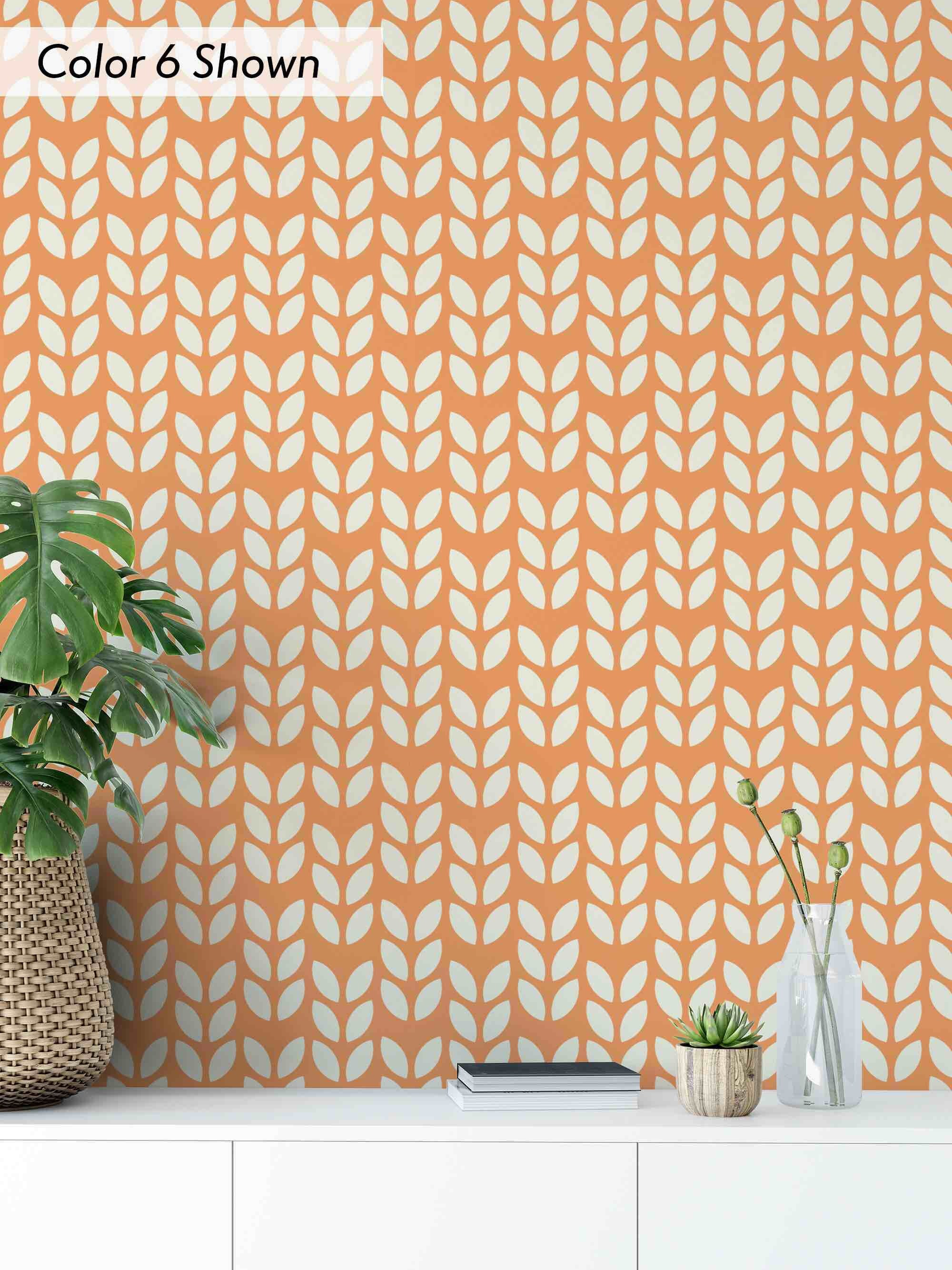 Mid Century Modern Wallpaper Peel and Stick Wallpaper Etsy