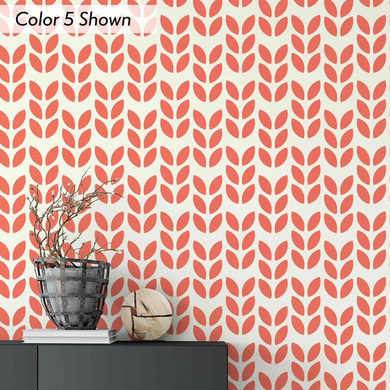Mid Century Modern Wallpaper Peel and Stick Wallpaper | Etsy